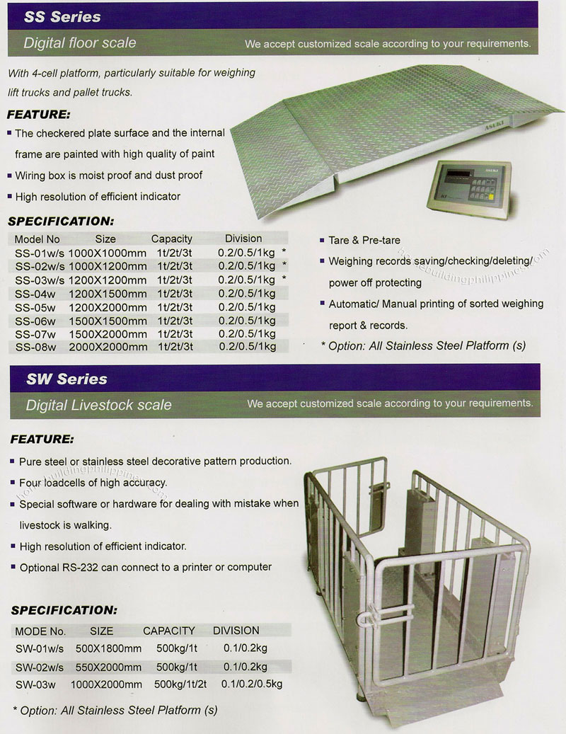 Asuki Digital Floor Scale, Digital Livestock Scale Philippines