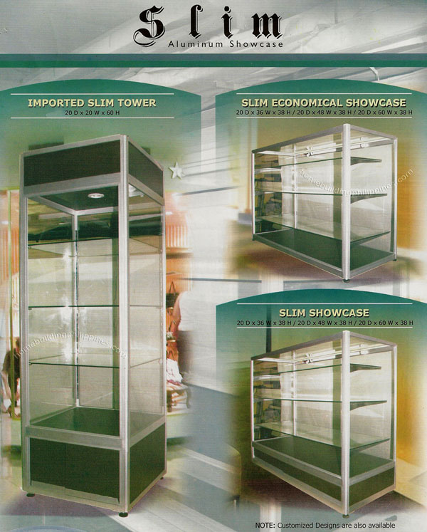 Slim Aluminum Retailing Showcase Philippines