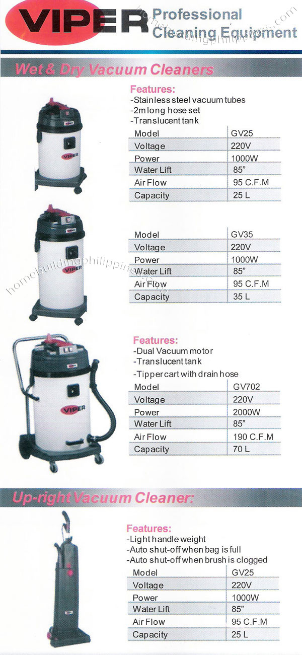 VIPER Professional Cleaning Equipment Wet & Dry Vacuum Cleaner Philippines