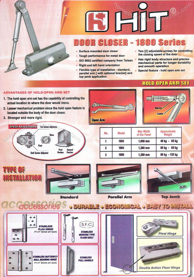 Hit Door Closer & Accessories Philippines