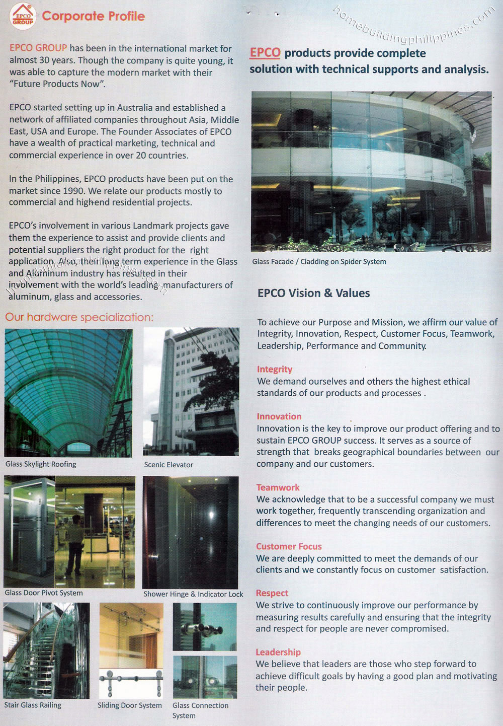 EPCO Architectural Hardware Philippines Corporate Profile