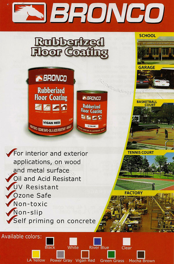 Bronco Rubberized Floor Coating