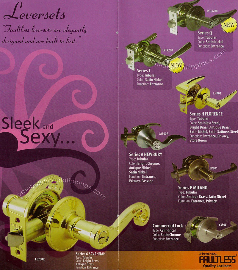 Faultless Door Leversets Philippines
