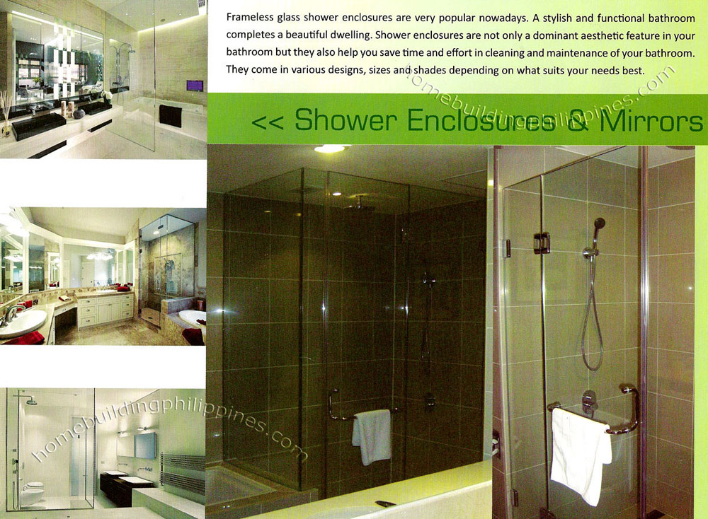 Frameless Glass Shower Enclosures and Mirrors
