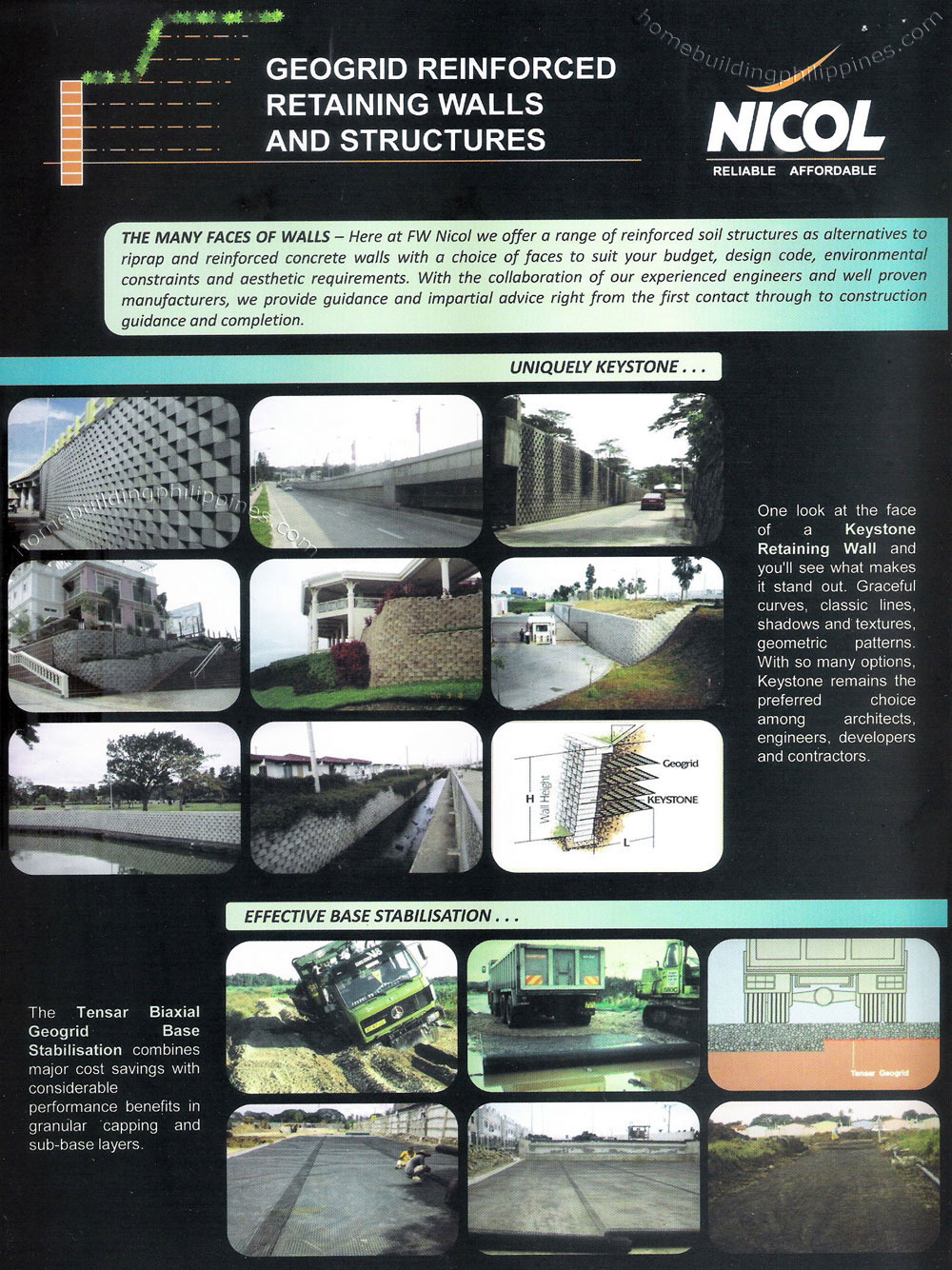 Geogrid Reinforced Retaining Walls and Structures