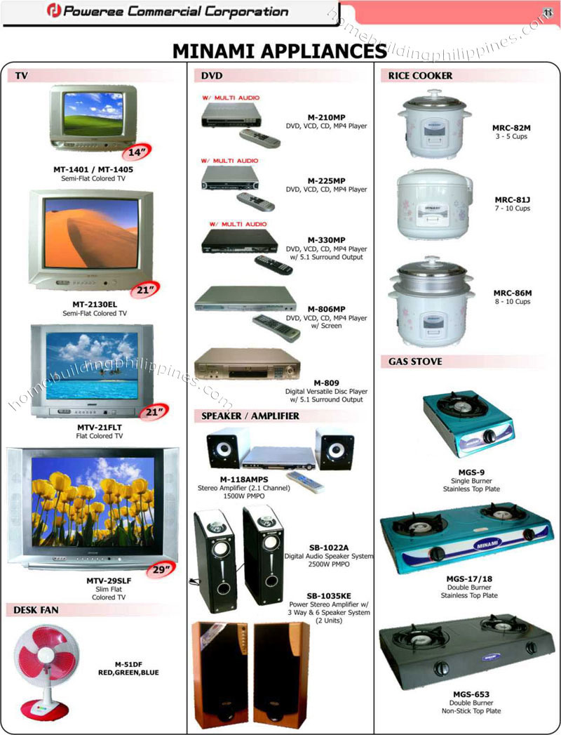 Household Appliances, CRT TV, DVD Player, Rice Cooker Philippines