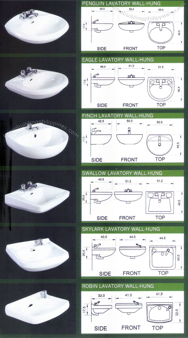 Wall Mount Bathroom Lavatory Sink Design Philippines