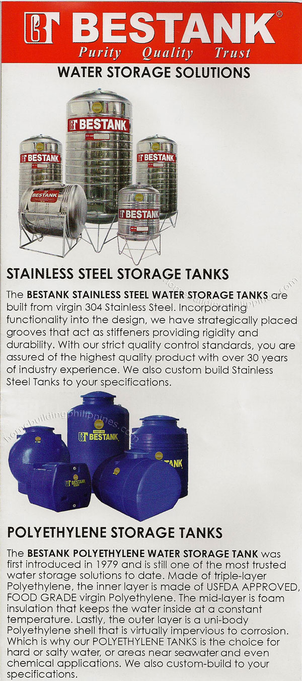 Bestank Stainless Steel Storage Tanks, Polyethylene Storage Tanks