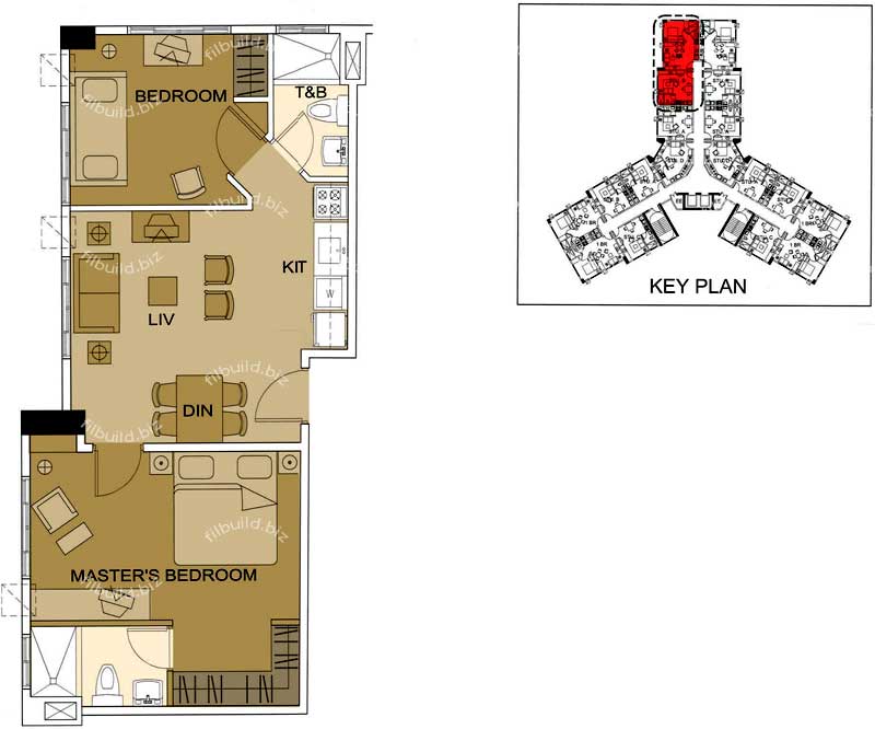 Penthouse two-bedroom A