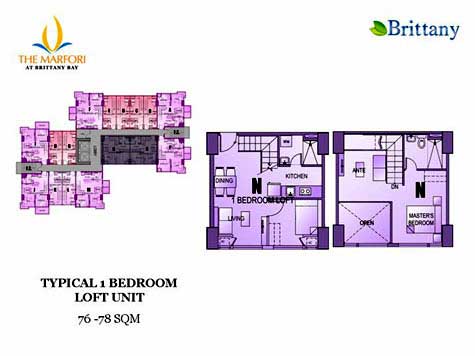 One-bedroom loft