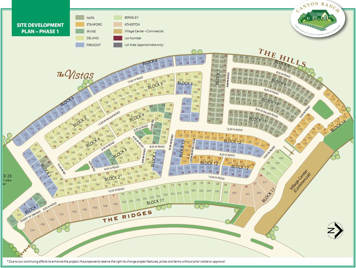 Canyon Ranch Site Development Plan - Phase 1