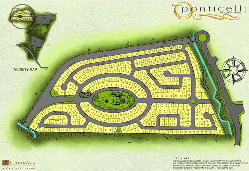 Ponticelli site development plan