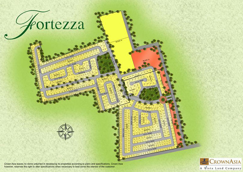 Fortezza site development plan