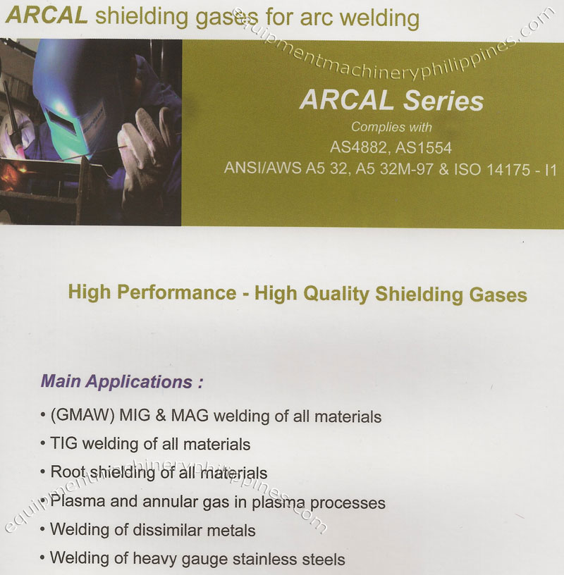 Arcal Shielding Gases for Arc Welding