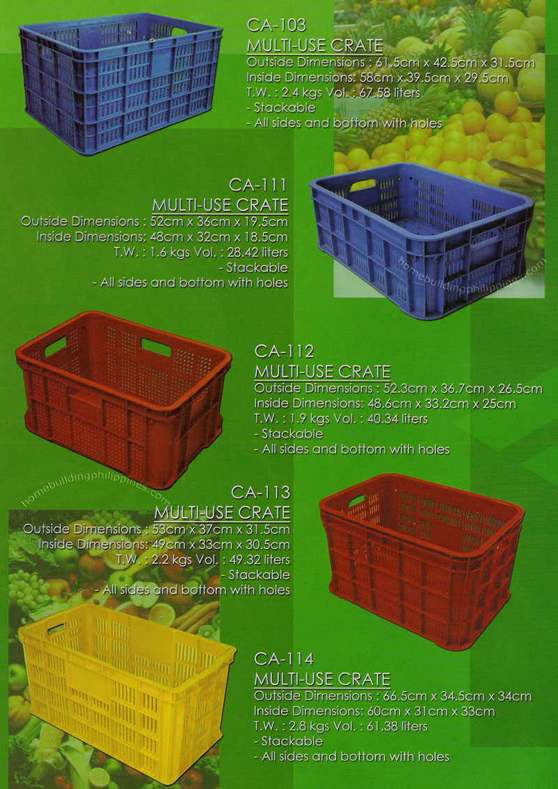 Multi-Use Stackable Plastic Crate