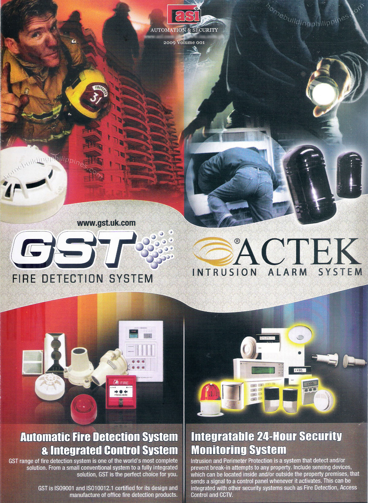 Automatic Fire Detection, Integrated Control Intrusion Alarm System, 24