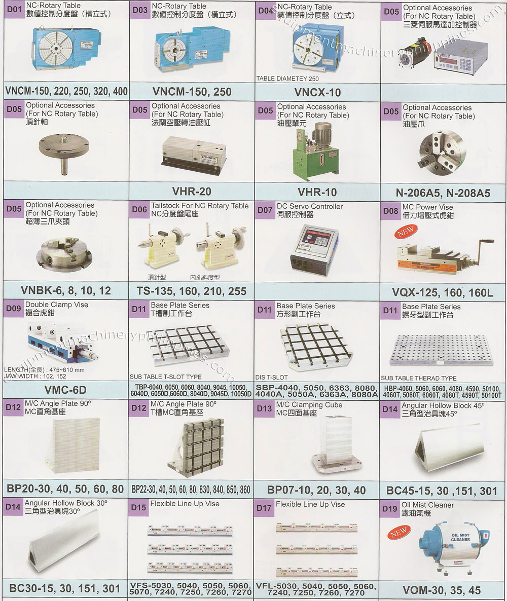 Machining Center Accessories