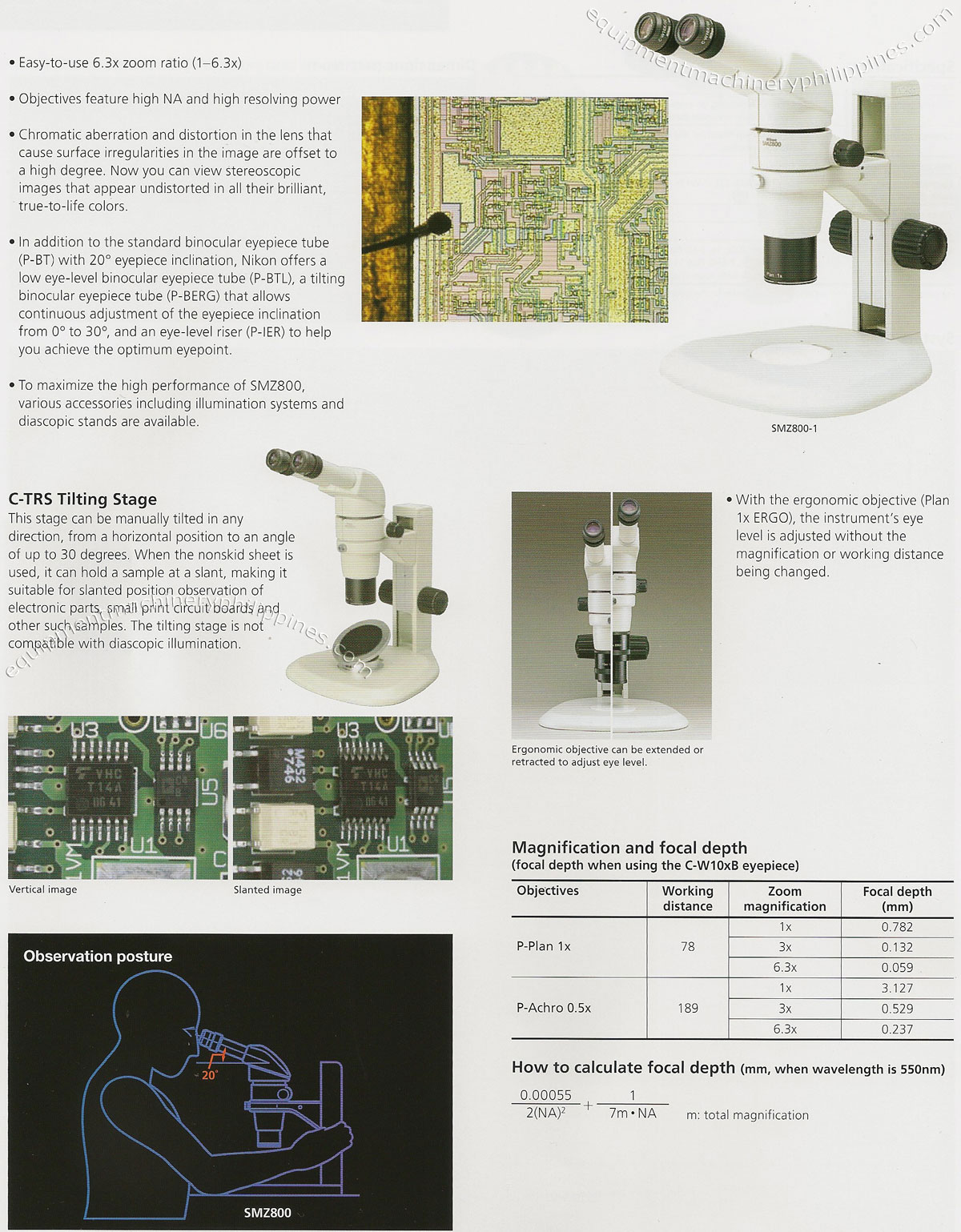 Nikon Stereoscopic Microscope - SMZ800