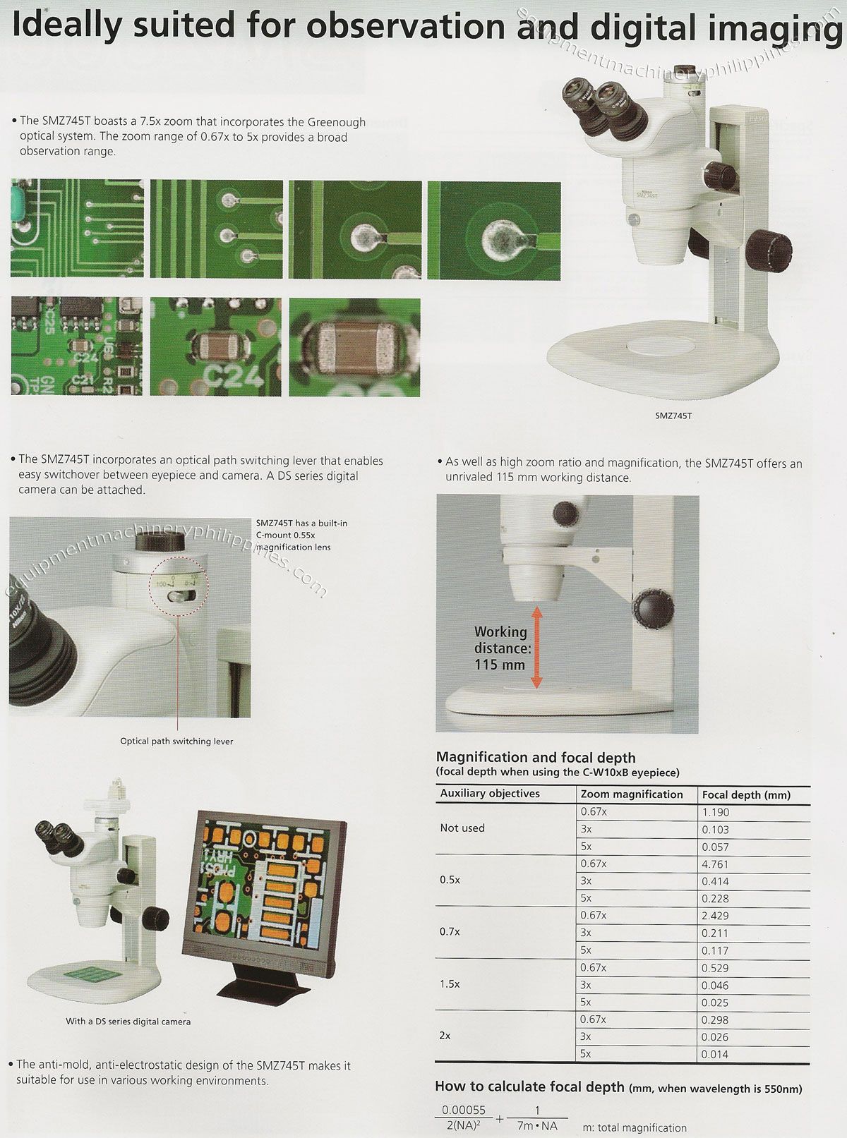 Nikon Stereoscopic Microscope - SMZ745T