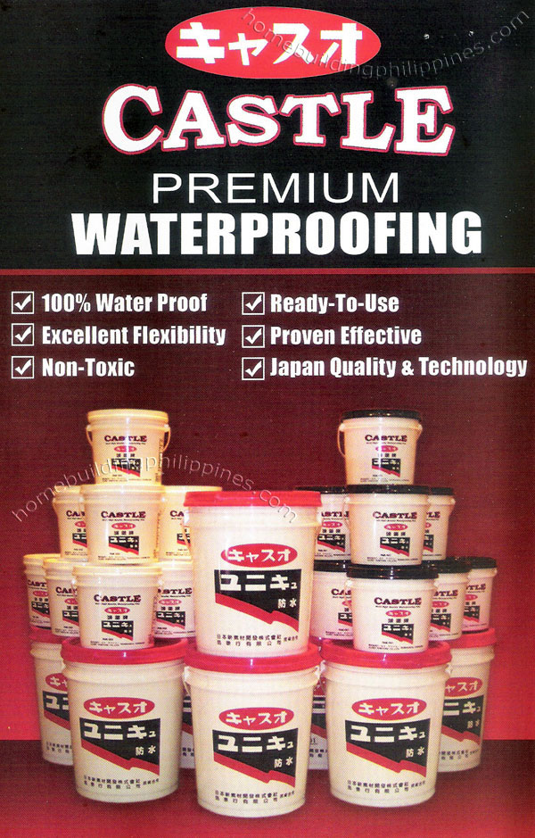 Castle Premium Waterproofing Flexible Non Toxic Ready to Use Japan Quality and Technology