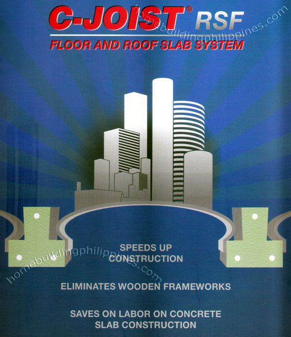 floor and roof slab system c joist rsf