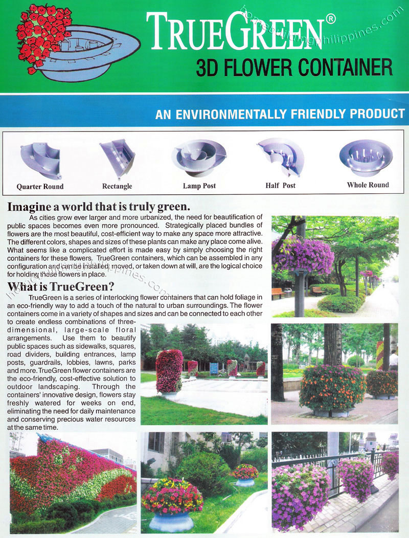 Truegreen 3D Flower Container