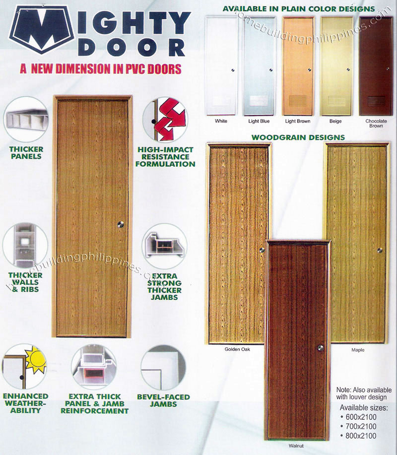 Mighty Door Interior Pvc Doors By Emerald Philippines