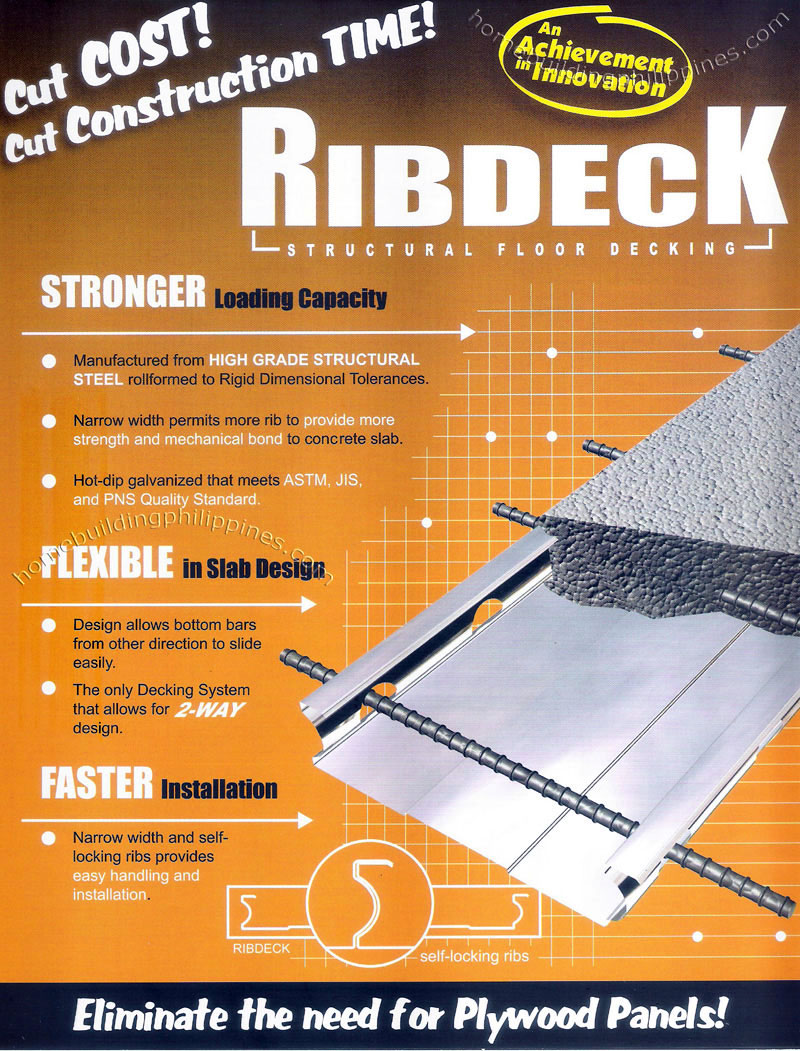 Ribdeck Structural Floor Decking By Excel Coil Coating Corporation Philippines