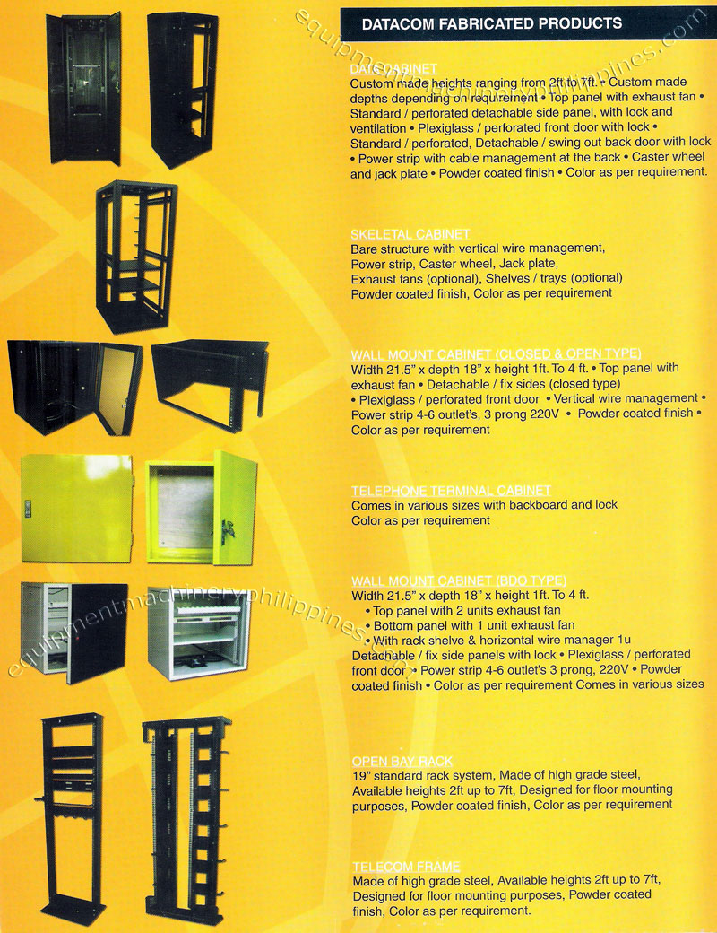 Datacom Fabricated Products Data Cabinet Skeletal Cabinet Wall Mount Cabinet Telephone Terminal Cabinet Open Bay Rack Telecom Frame