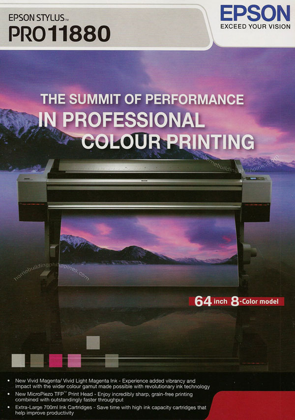 Professional Large Format Printing by Epson Stylus Pro 11880