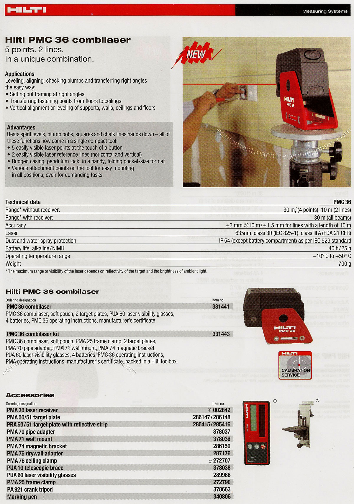 PMC 36 Combilaser Builders Measuring Tool