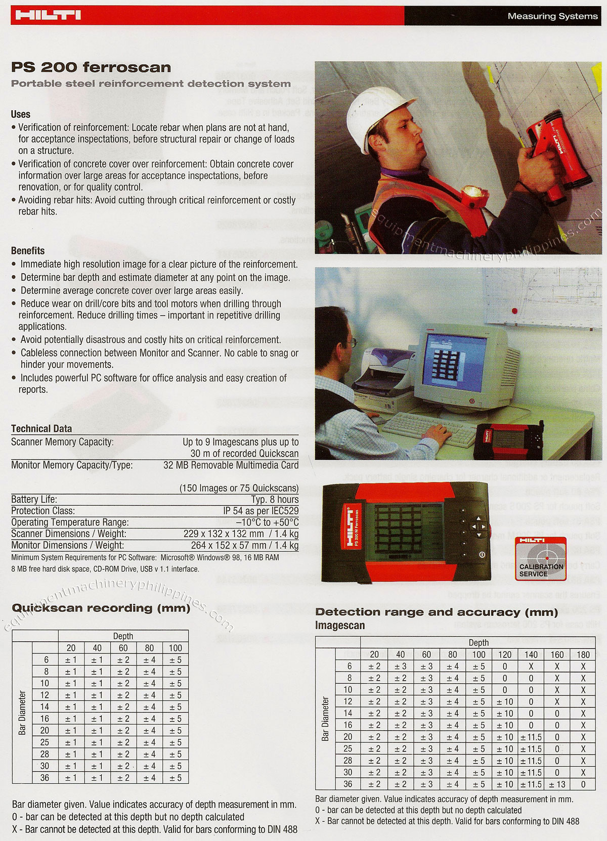 PS 200 Ferroscan - Portable Steel Reinforcement Detection System