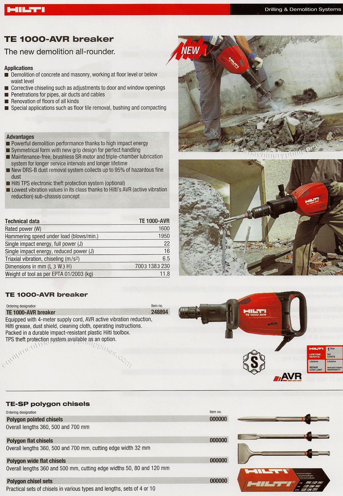 TE 1000 AVR Breaker - Demolition Allrounder