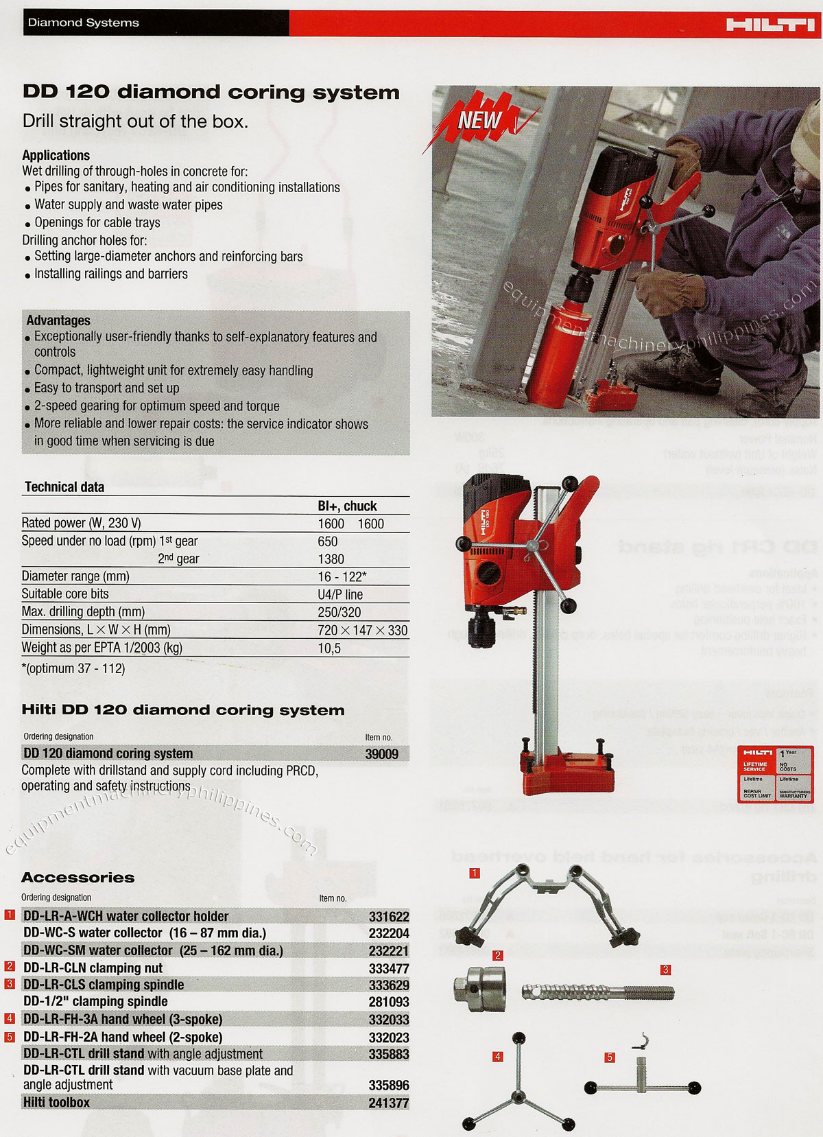 DD 120 Diamond Coring System