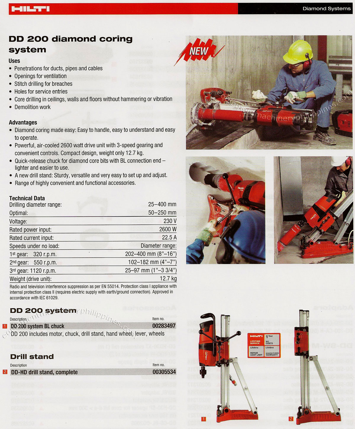 DD 200 Diamond Coring System