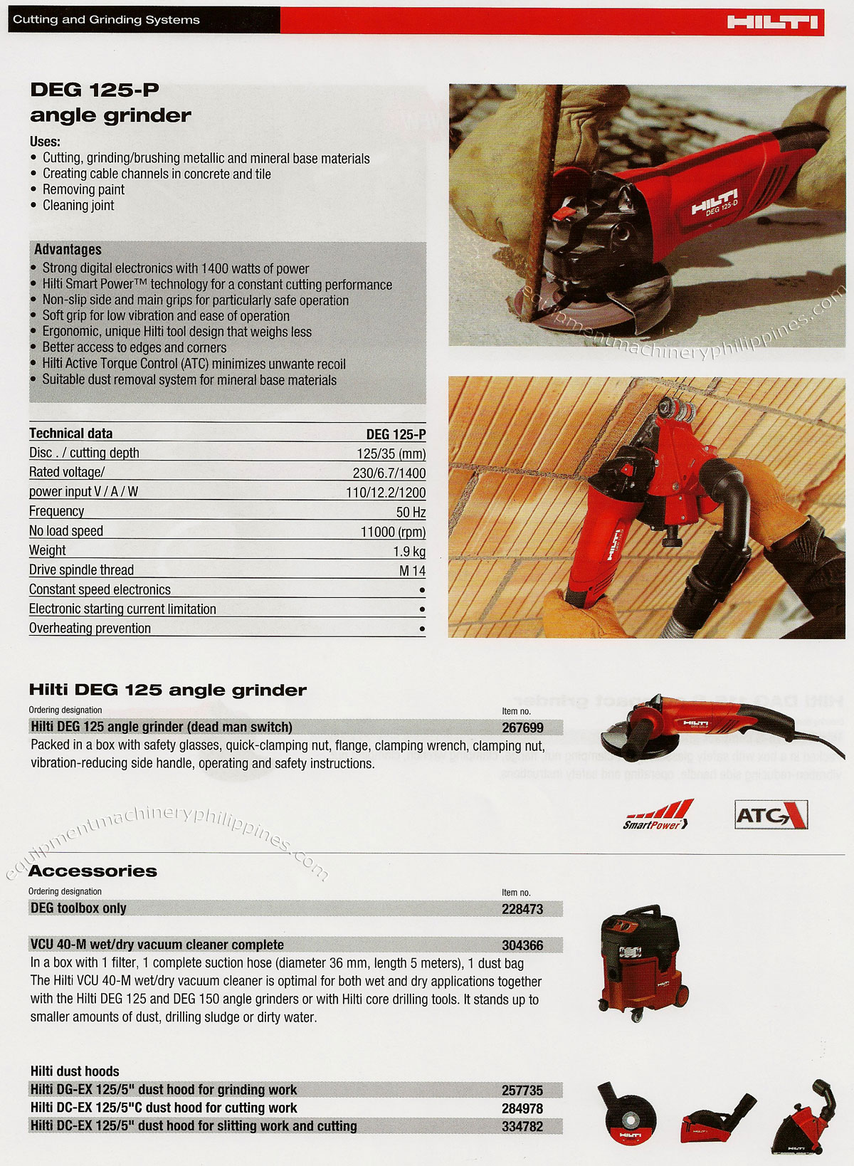 DEG 125 P Angle Grinder