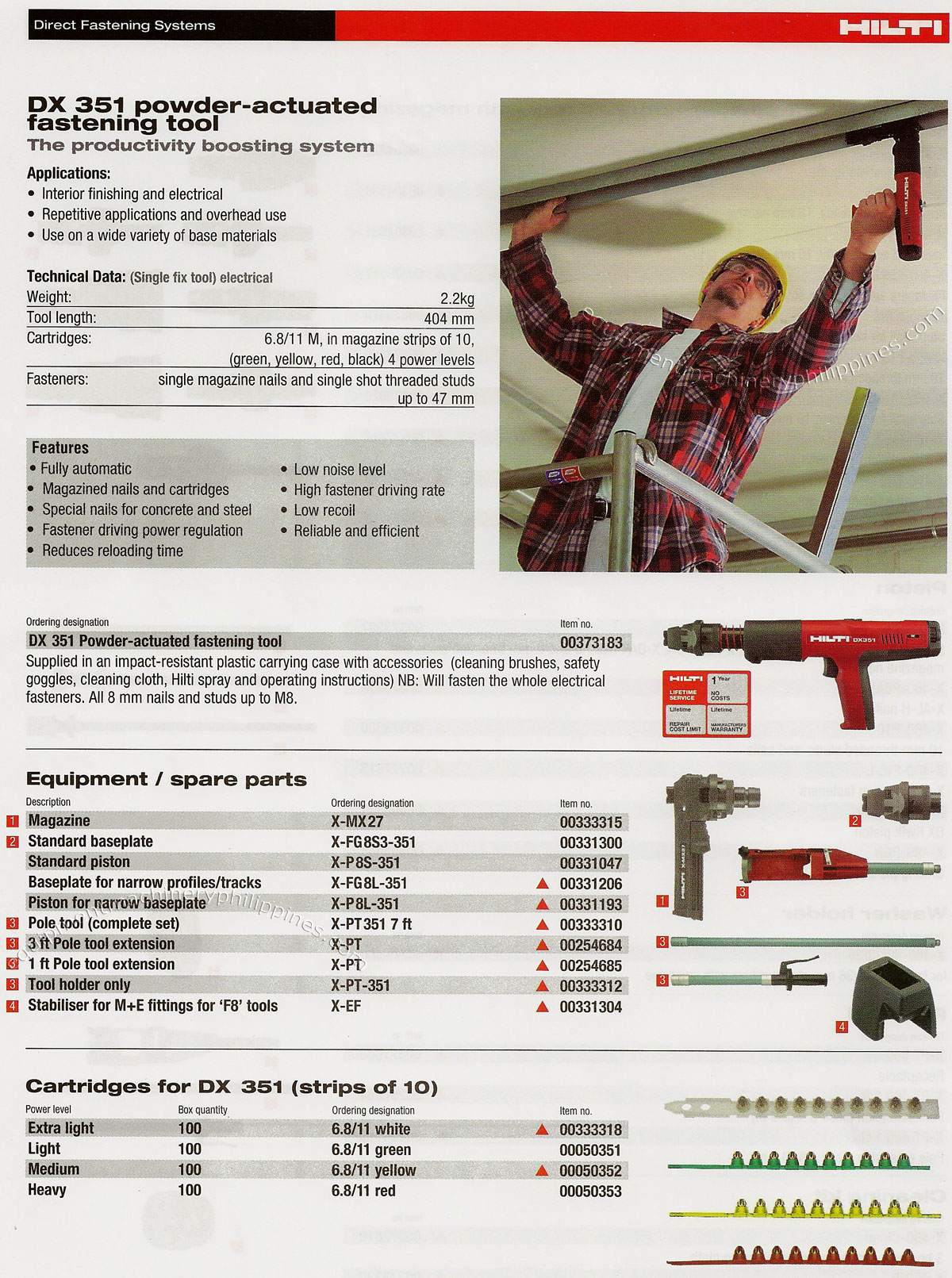 DX 351 Powder Actuated Fastening Tool