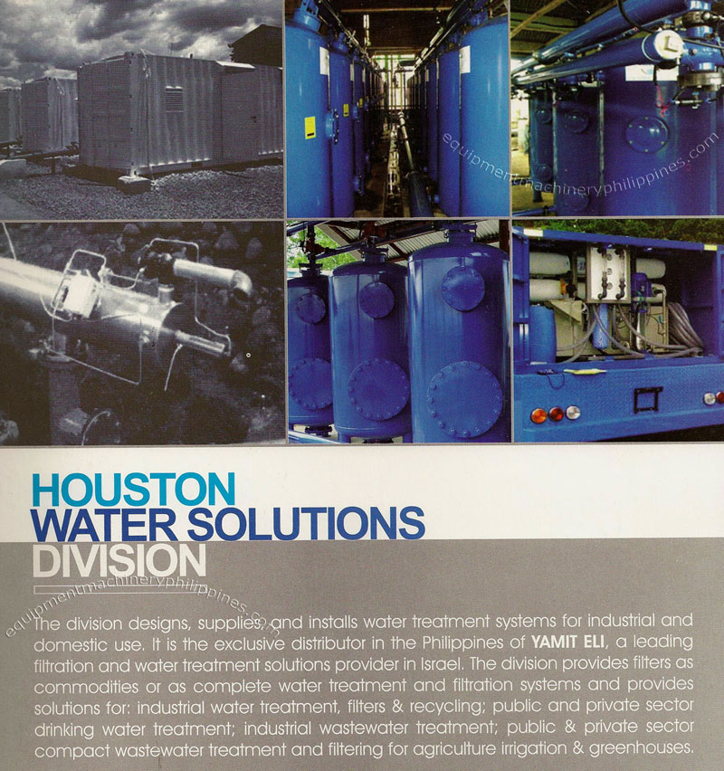 Houston Water Solutions Division - Designs, Supplies and Installs Water Treatment Systems for Industrial and Domestic Use