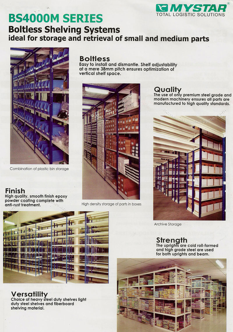 Mystar Boltless Shelving Systems