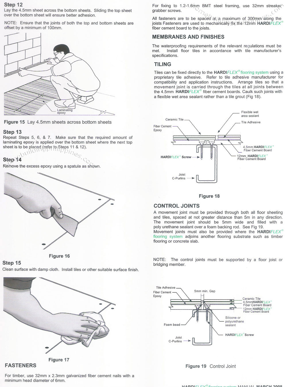 HardieFlex Flooring System Durable Fiber Cement Board Installation Manual