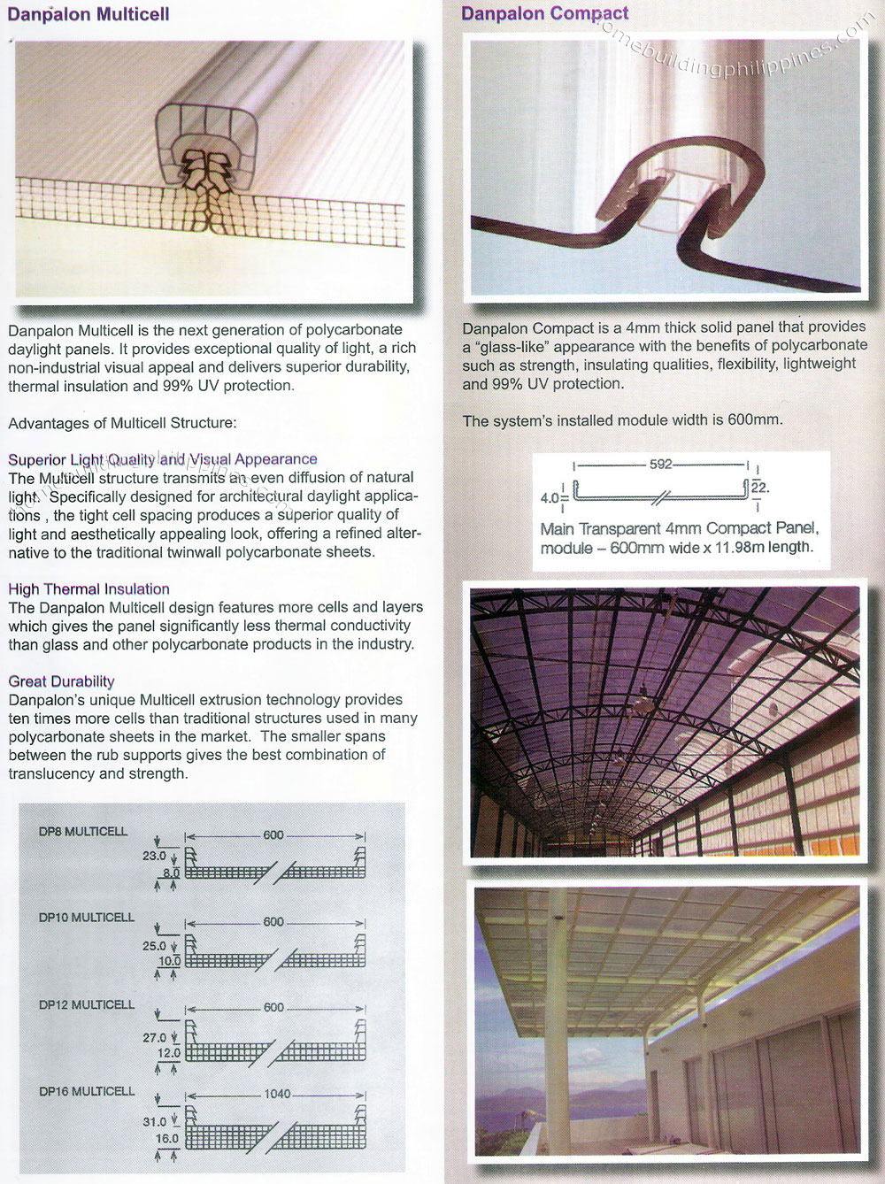 Danpalon Skylight Polycarbonate Glazing System