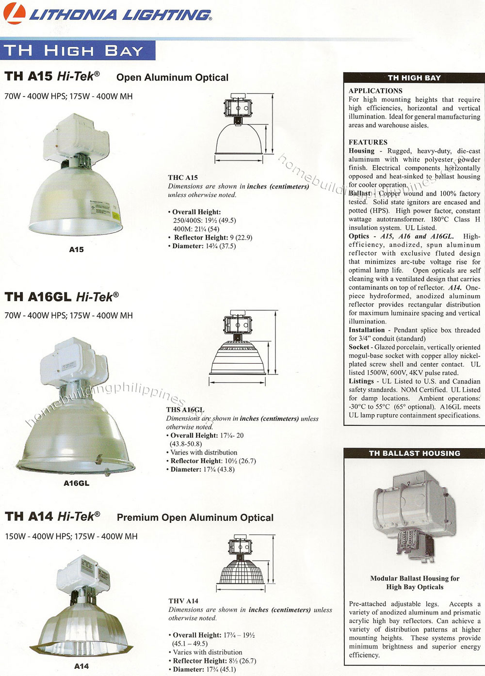 Lithonia TH High Bay Lighting