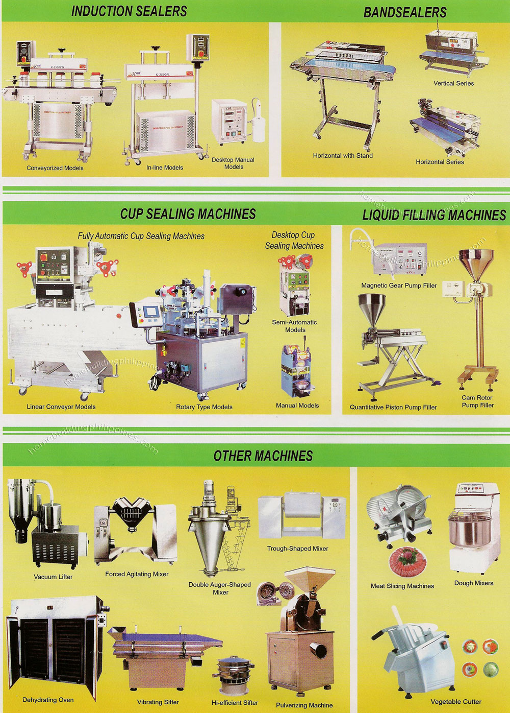 Induction Sealer; Band Sealers; Cup Sealing; Liquid Filling Machines