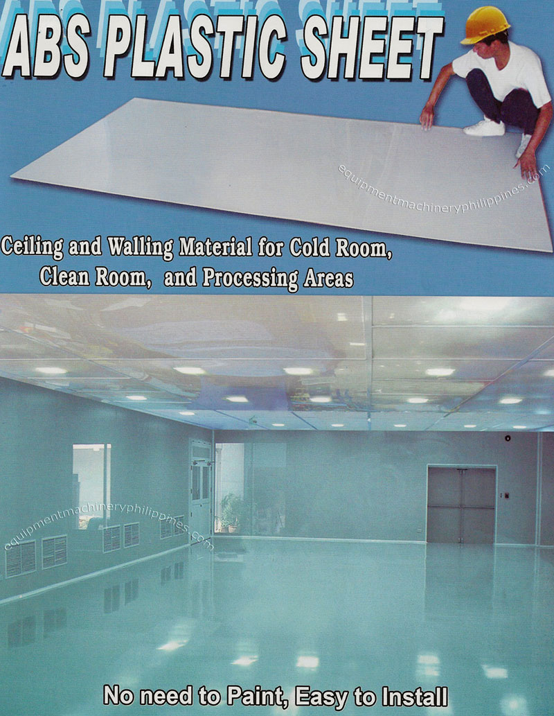 ABS Plastic Sheet Ceiling and Walling Material for Cold Room, Clean Room, Processing Areas