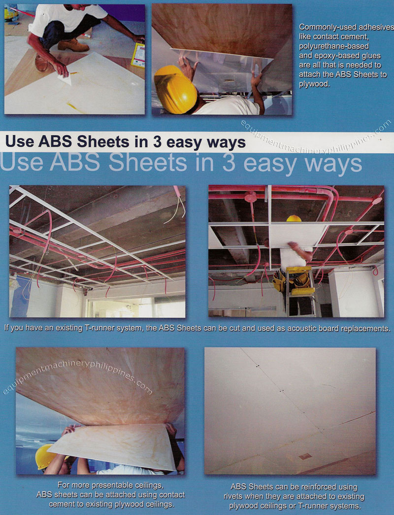 ABS Plastic Sheets Applications
