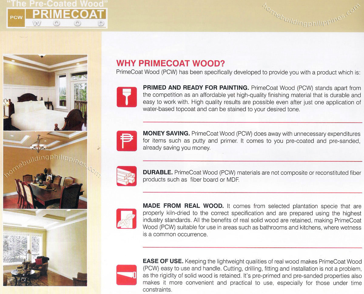 Primecoat pre-coated wood