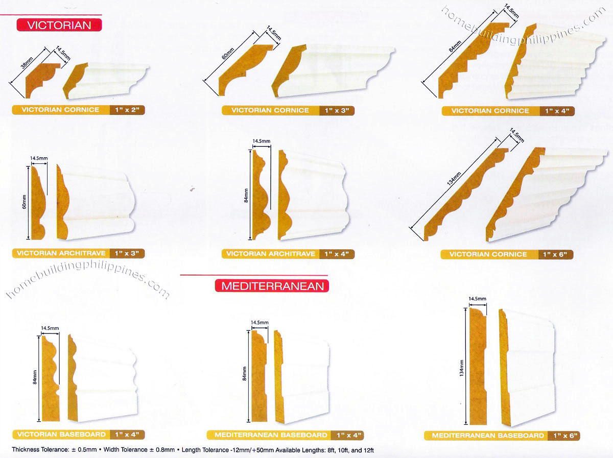 Pre Coated Wood Mouldings Cornices Baseboards Casings Philippines