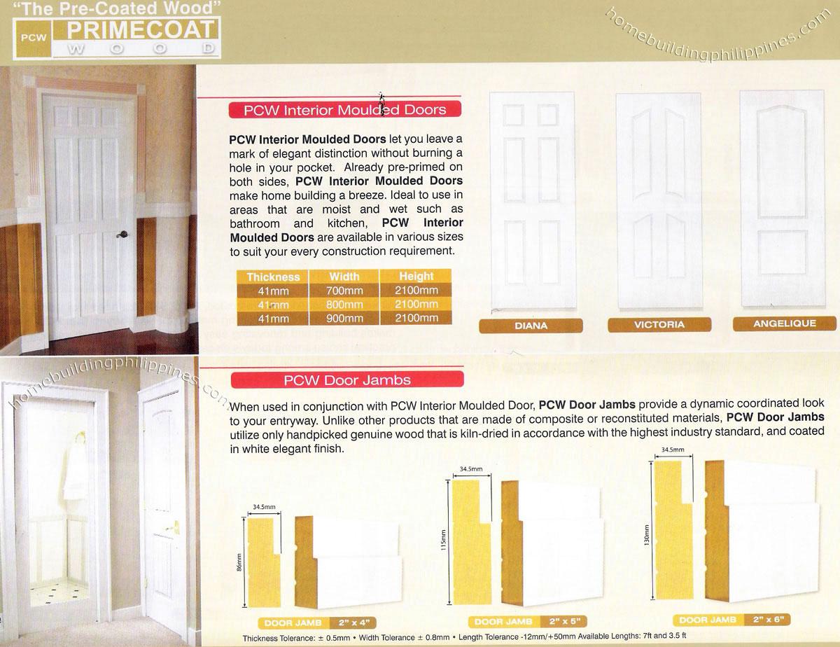 Primecoat pre-coated interior moulded doors