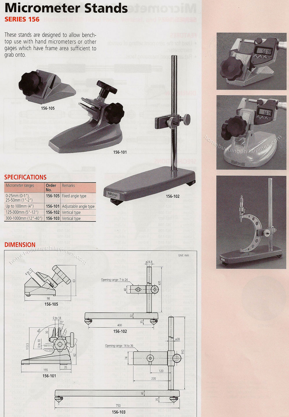 Micrometer Stands