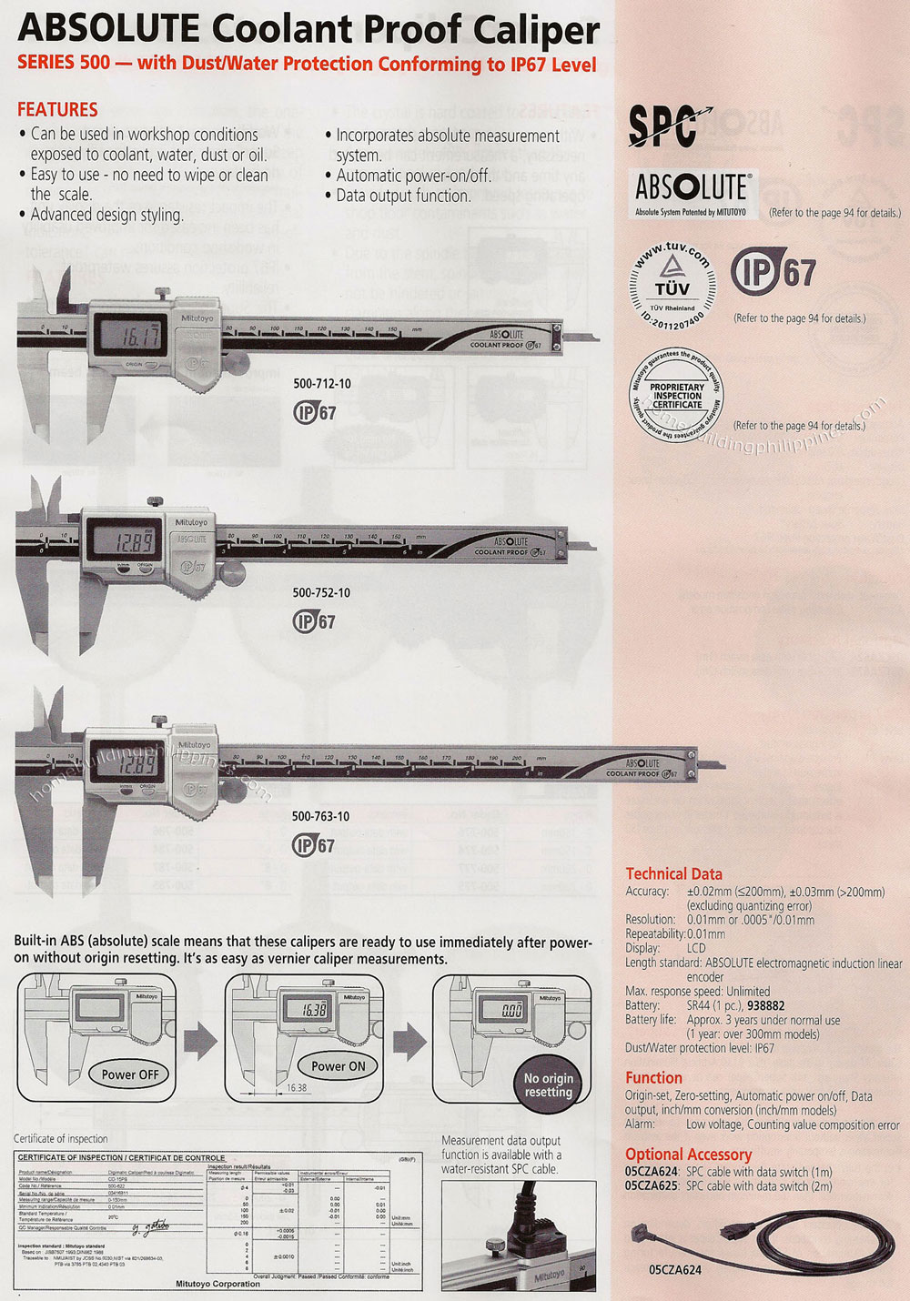 Absolute Coolant Proof Caliper